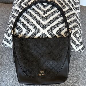 Nine West Black Patterned Shoulder Bag